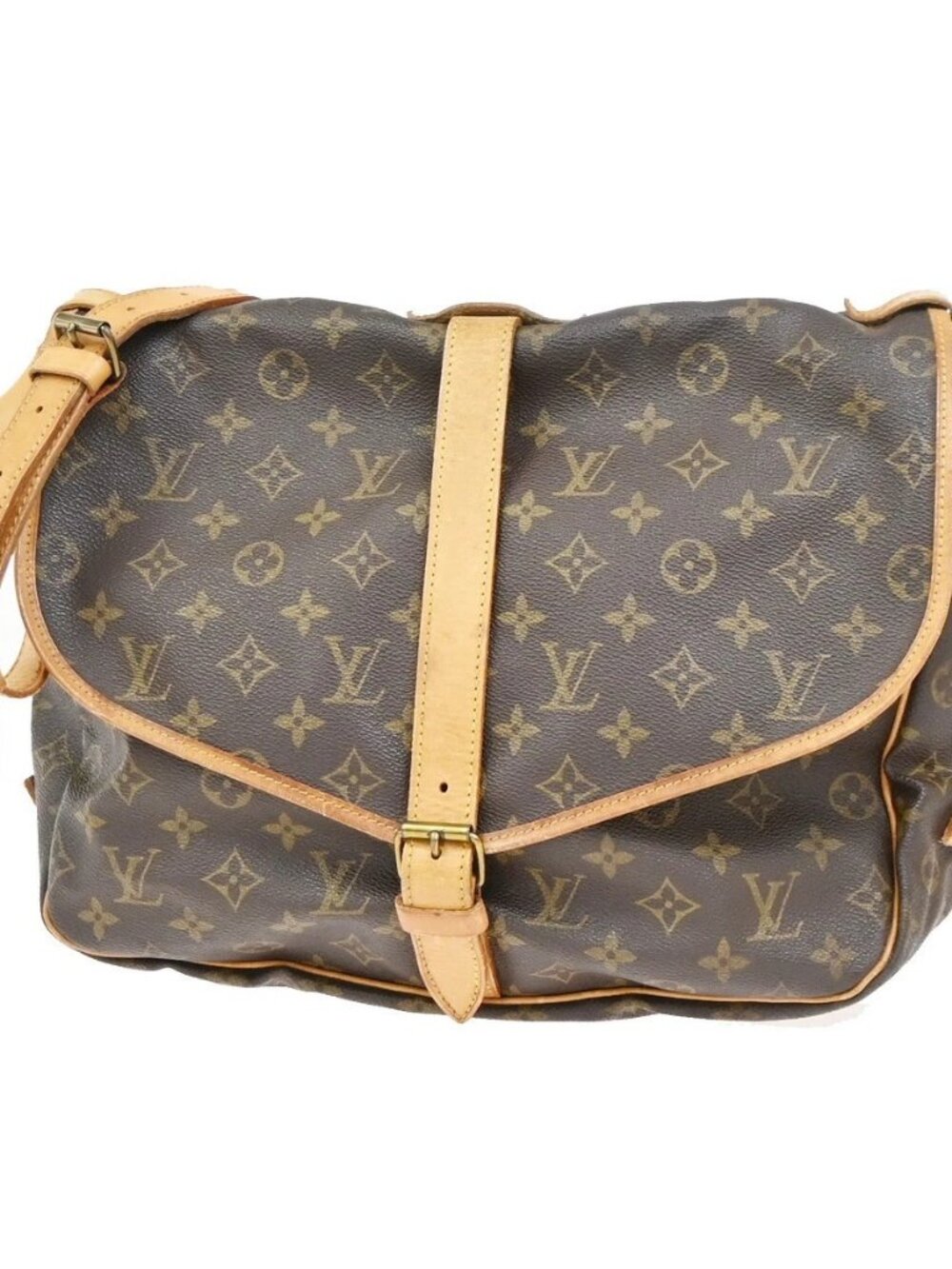 LOUIS VUITTON Saumur 35 Shoulder Bag Monogram Leather BN France M42254 82KC742